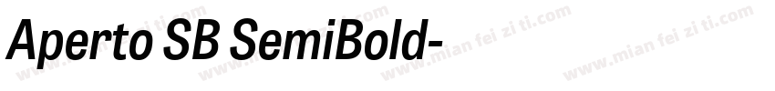 Aperto SB SemiBold字体转换